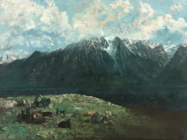 Panoramic View of the Alps, Les Dents du Midi, 1877. Gustave Courbet (French, 1819–1877) jigsaw puzzle