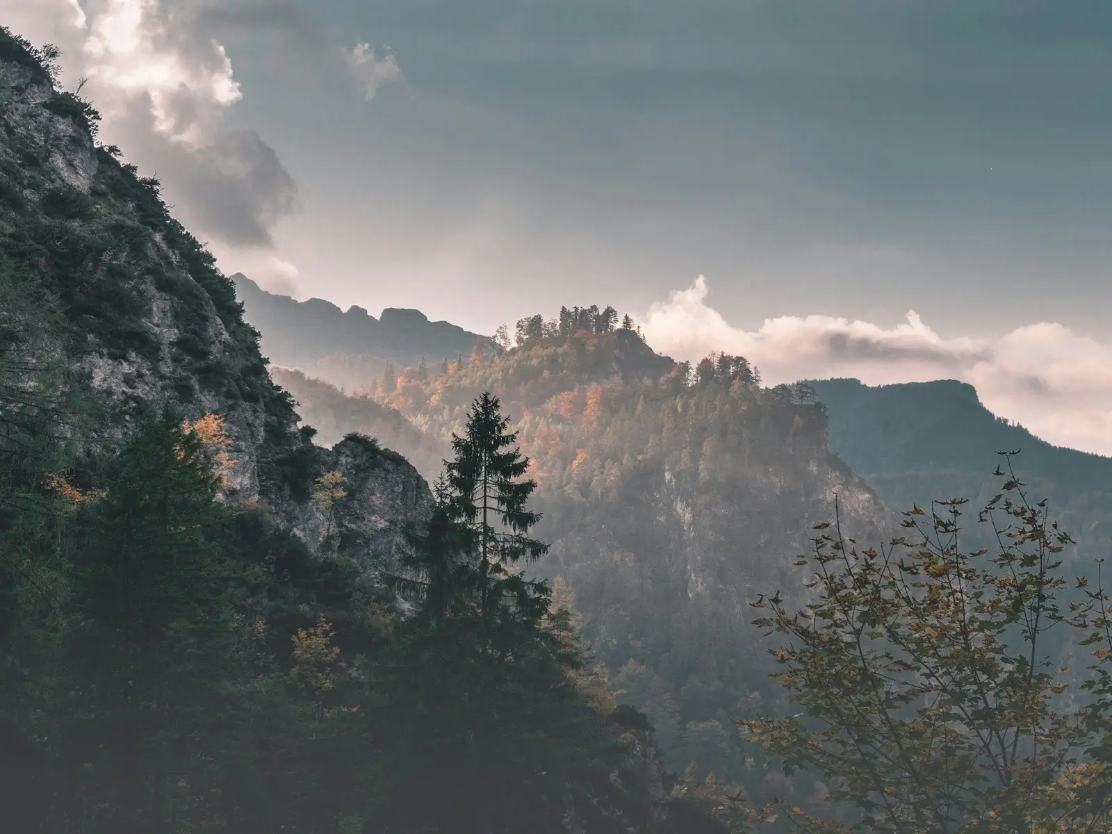 Sunset in mountains jigsaw puzzle
