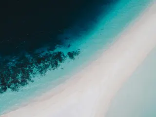 top view photo of sea shores jigsaw puzzle